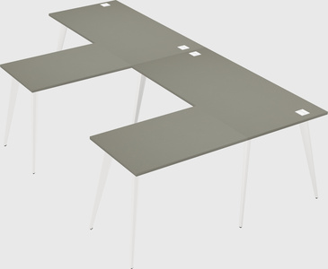 Modern l-shaped office desk