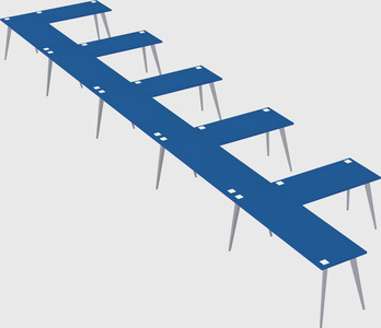 Modern l-shaped office desk