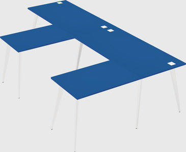 Modern l-shaped office desk