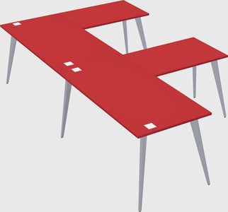 Modern l-shaped office desk