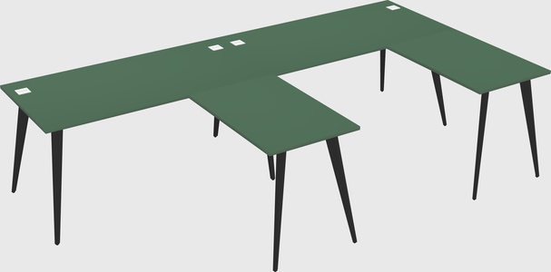 Modern l-shaped office desk