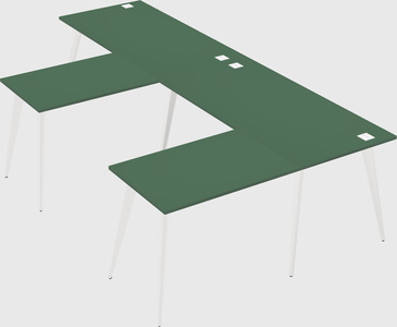 Modern l-shaped office desk