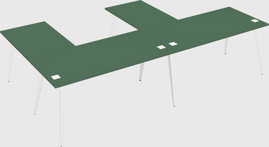 Modern l-shaped office desk