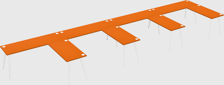 Modern l-shaped office desk