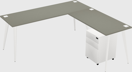 Modern L-shaped Office Desk