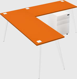 Modern l-shaped office desk