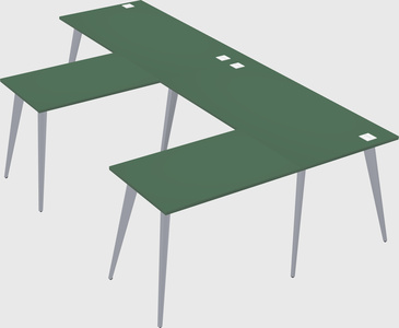 Modern l-shaped office desk