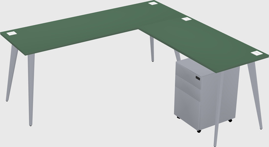 Modern L-shaped Office Desk