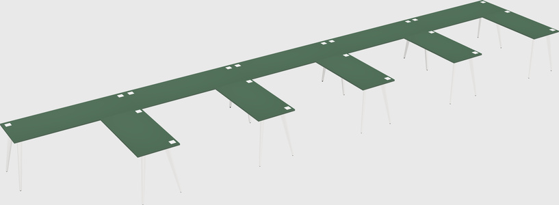 Modern l-shaped office desk
