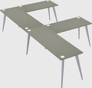 Modern l-shaped office desk