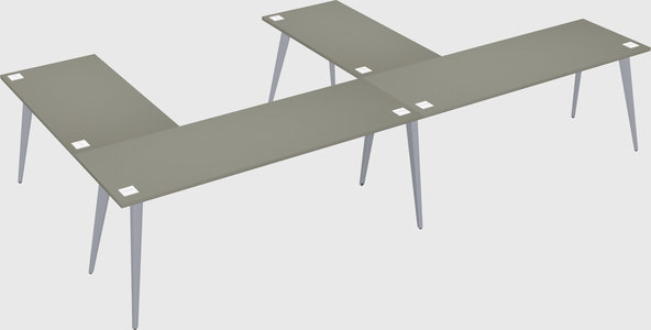 Modern l-shaped office desk