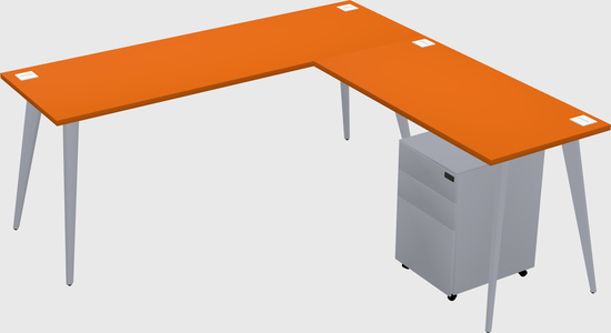 Modern L-shaped Office Desk