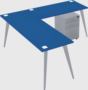 Modern l-shaped office desk