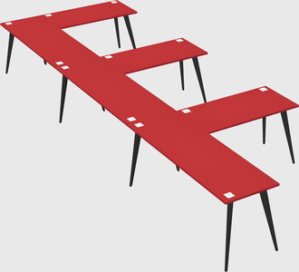 Modern l-shaped office desk