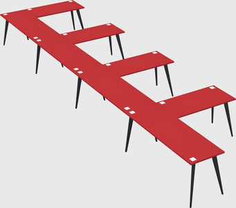 Modern l-shaped office desk