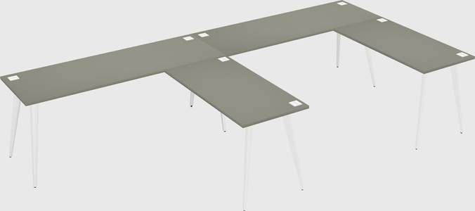 Modern l-shaped office desk