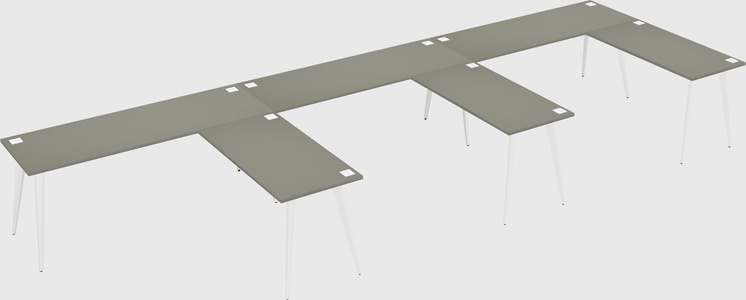 Modern l-shaped office desk