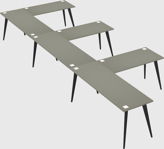 Modern l-shaped office desk