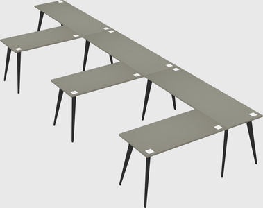 Modern l-shaped office desk