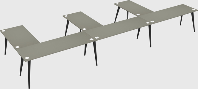 Modern l-shaped office desk