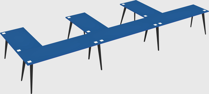 Modern l-shaped office desk