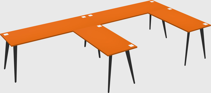 Modern l-shaped office desk