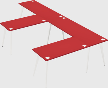 Modern l-shaped office desk