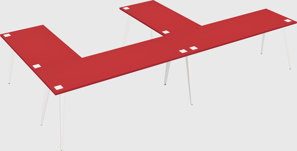 Modern l-shaped office desk