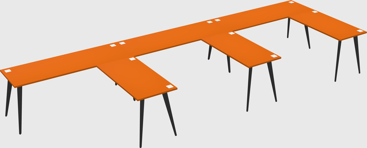 Modern l-shaped office desk