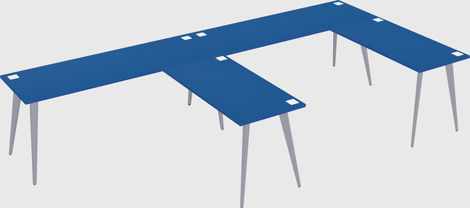 Modern l-shaped office desk