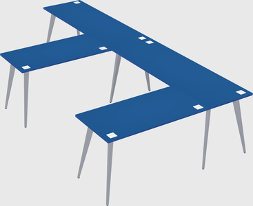 Modern l-shaped office desk