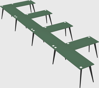 Modern l-shaped office desk