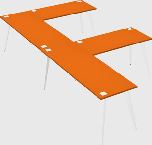 Modern l-shaped office desk
