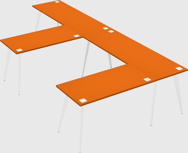 Modern l-shaped office desk