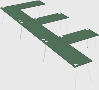 Modern l-shaped office desk