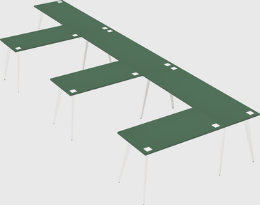 Modern l-shaped office desk
