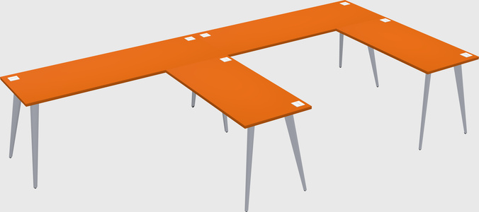 Modern l-shaped office desk