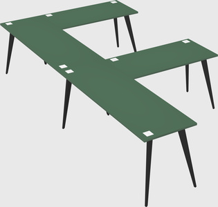 Modern l-shaped office desk