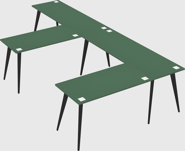 Modern l-shaped office desk