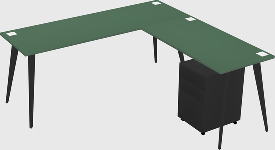 Modern L-shaped Office Desk