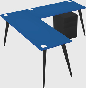 Modern l-shaped office desk