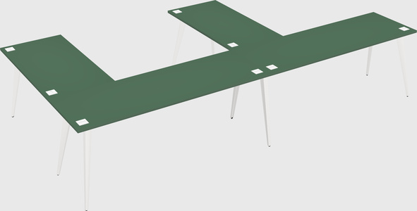 Modern l-shaped office desk