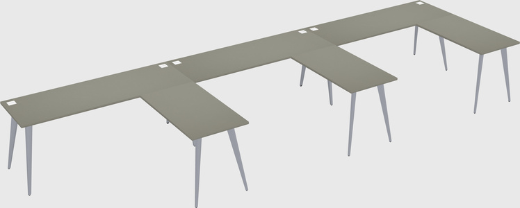 Modern l-shaped office desk