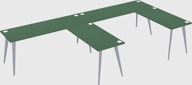Modern l-shaped office desk