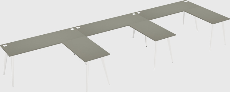 Modern l-shaped office desk