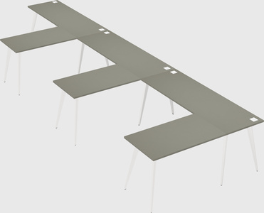 Modern l-shaped office desk