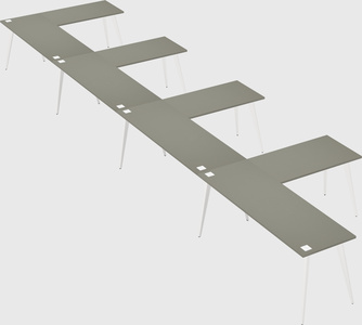 Modern l-shaped office desk