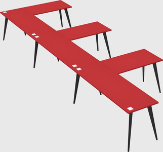 Modern l-shaped office desk