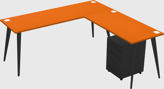 Modern L-shaped Office Desk