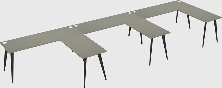 Modern l-shaped office desk